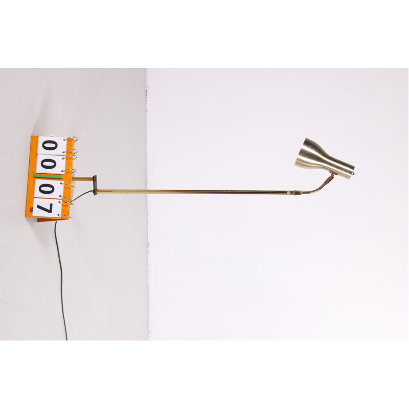 Vintage golden floor lamp from dansa Danish