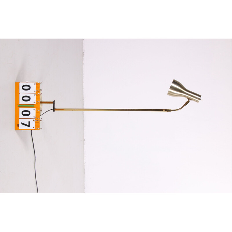 Vintage golden floor lamp from dansa Danish