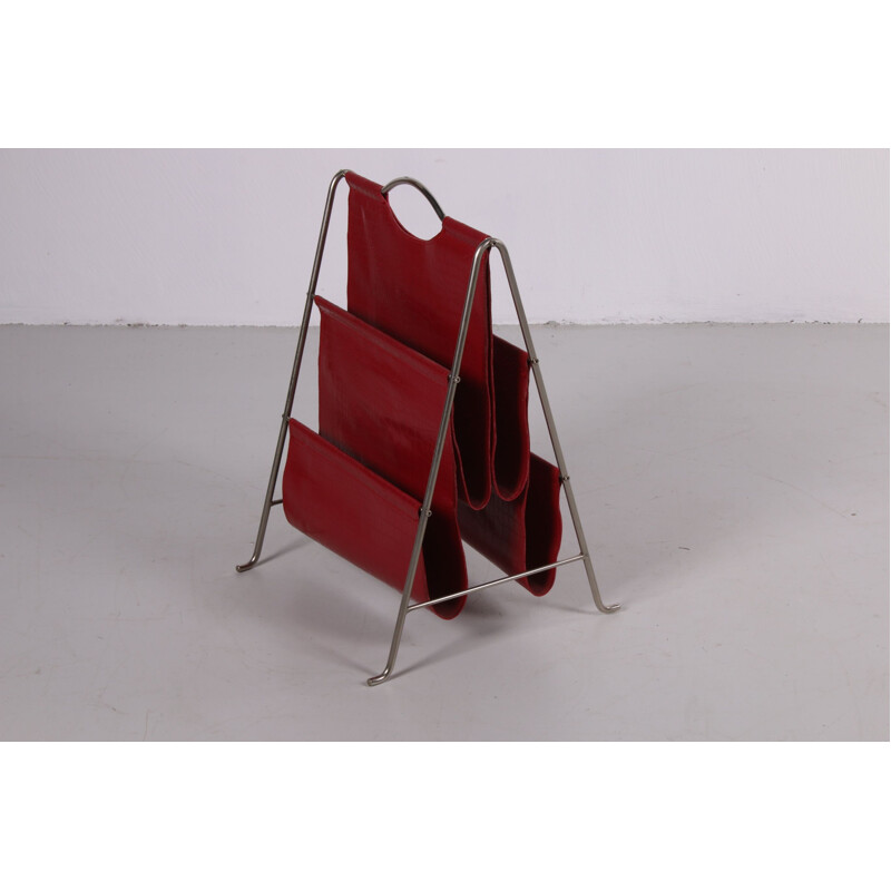 Vintage red warehouse rack 1960s