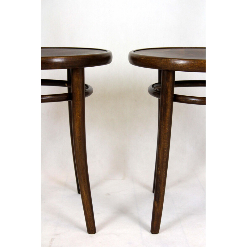Set of 4 vintage Bentwood Chairs from Ton 1960s