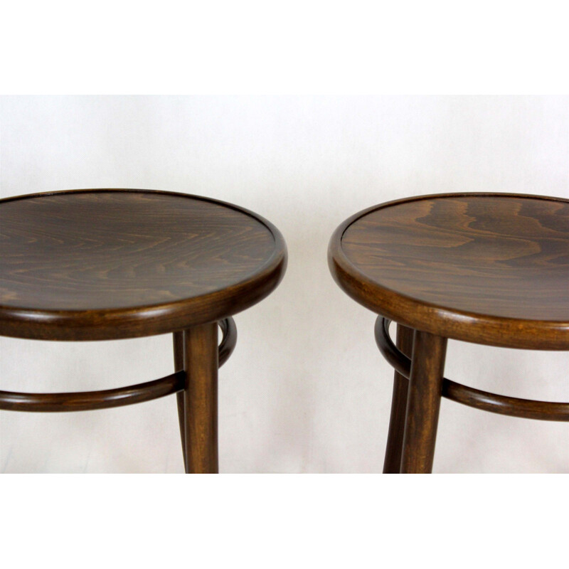 Set of 4 vintage Bentwood Chairs from Ton 1960s