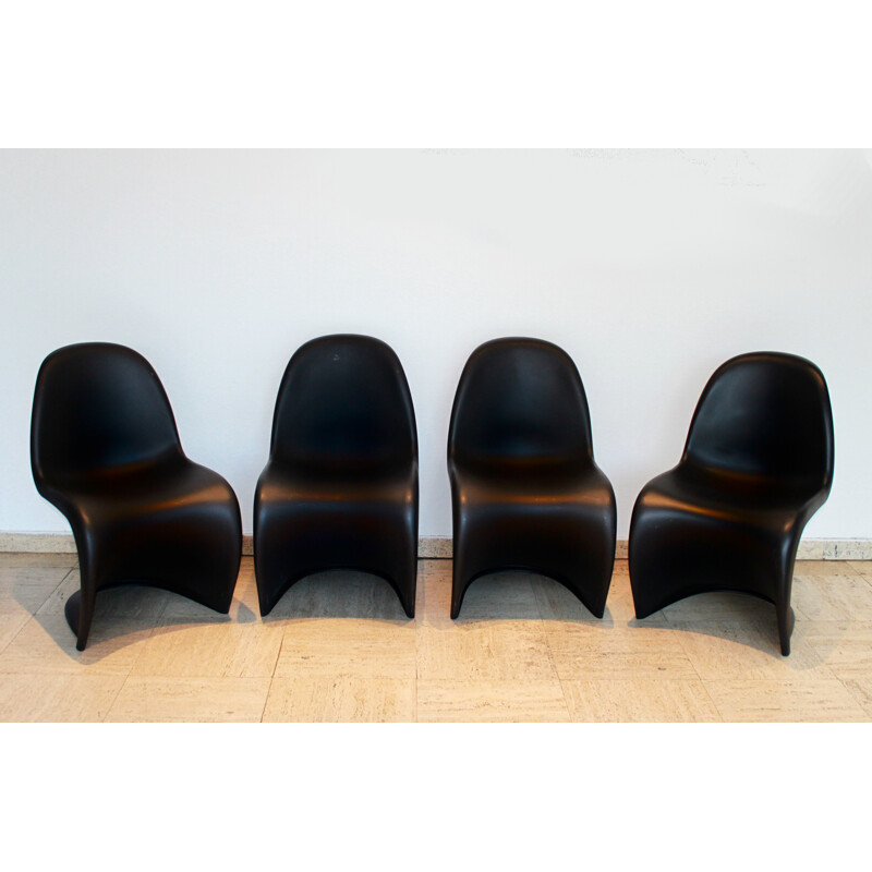 Lot of 6 vintage Panton chairs by Verner Panton Vitra 1999s
