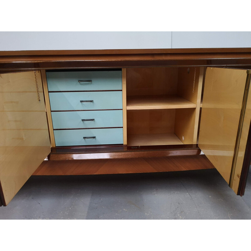 Vintage mahonie dressoir 1950