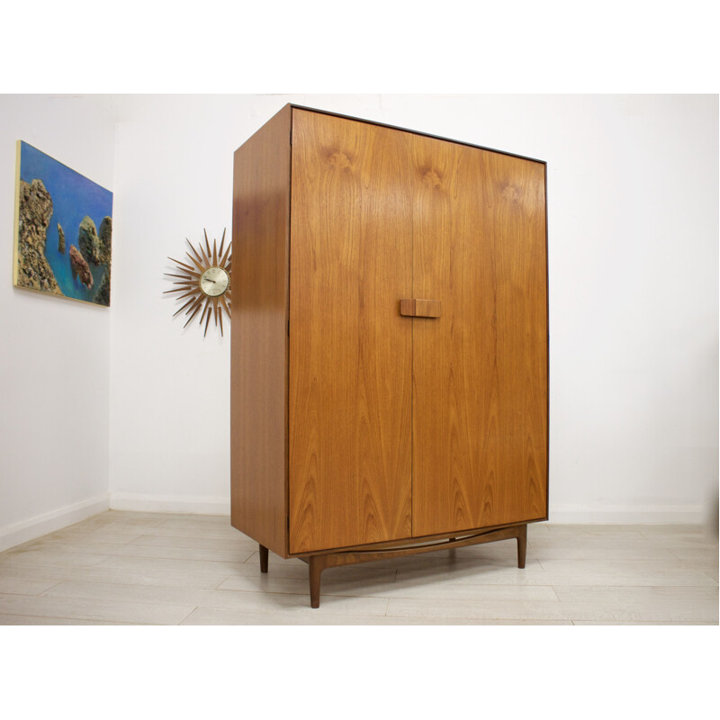 Vintage Teak Wardrobe by Ib Kofod Larsen for G-Plan 1960s