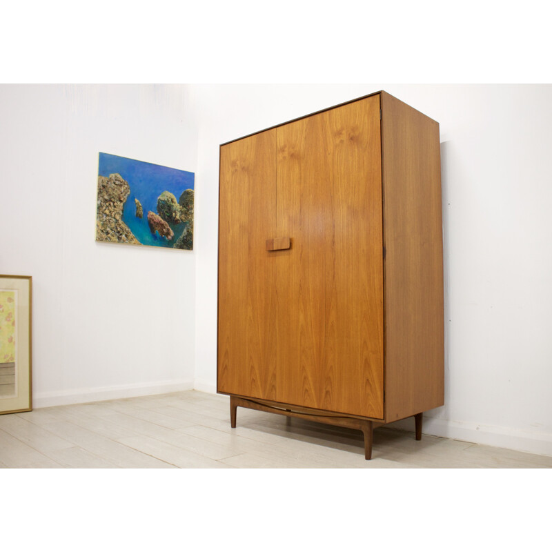 Vintage Teak Wardrobe by Ib Kofod Larsen for G-Plan 1960s