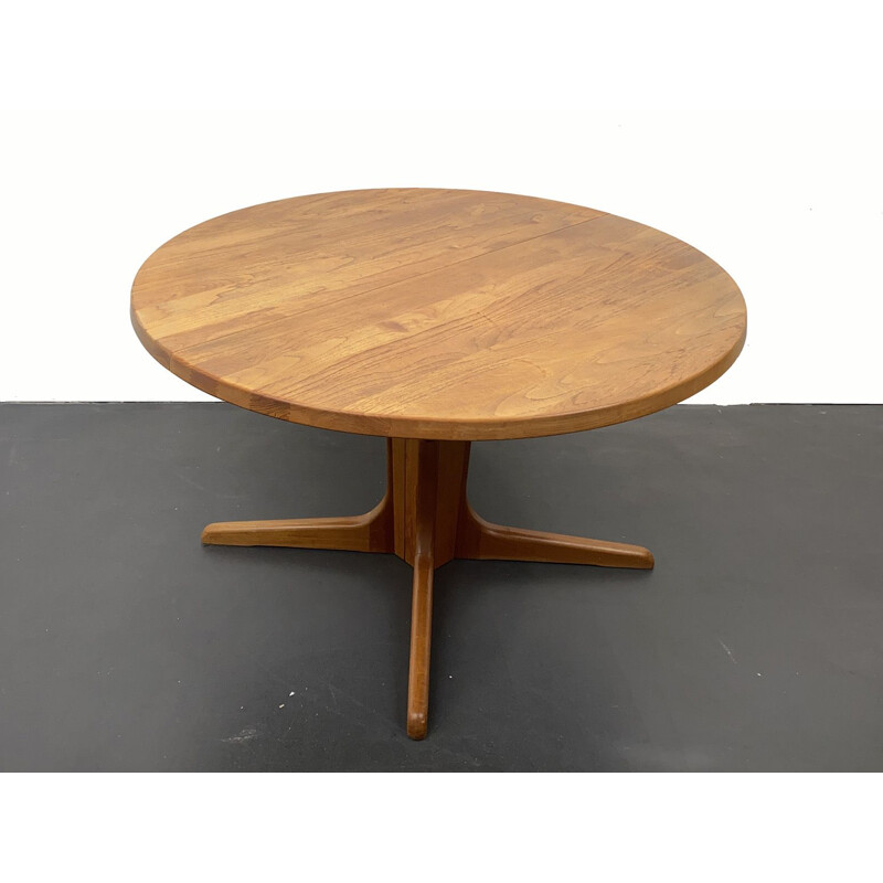 Mid-Century Extending Table solid Teak Wood Glostrup Möbelfabrik Denmark 1970s