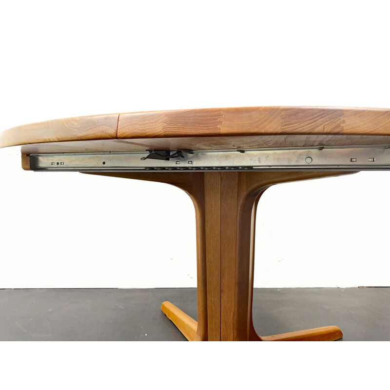 Mid-Century Extending Table solid Teak Wood Glostrup Möbelfabrik Denmark 1970s