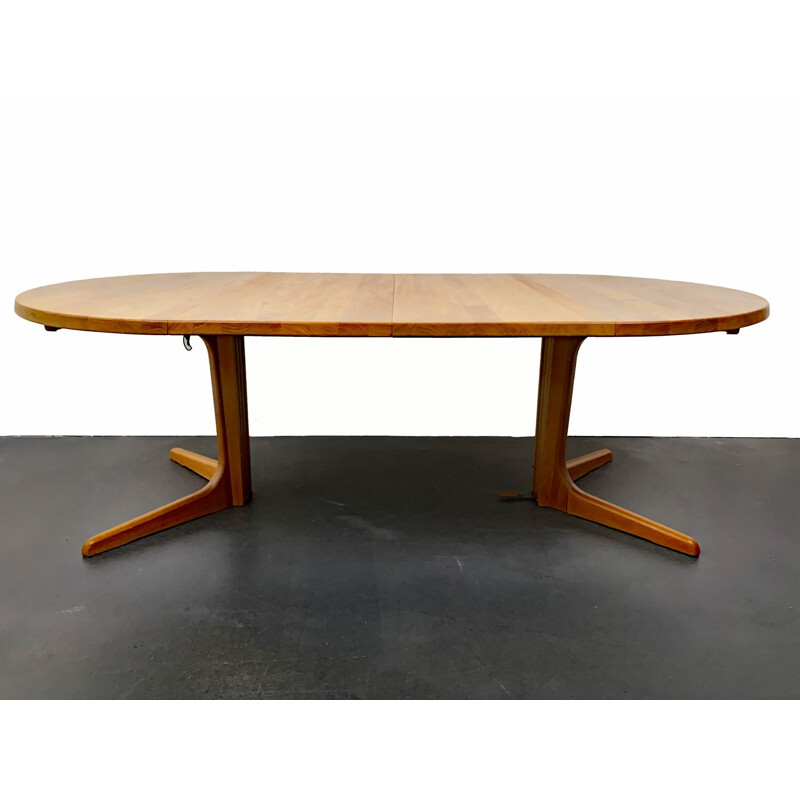 Mid-Century Extending Table solid Teak Wood Glostrup Möbelfabrik Denmark 1970s