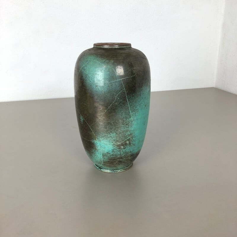 Vase d'atelier vintage en céramique par Richard Uhlemeyer Hannover, Allemagne 1940