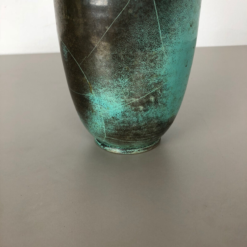 Vase d'atelier vintage en céramique par Richard Uhlemeyer Hannover, Allemagne 1940