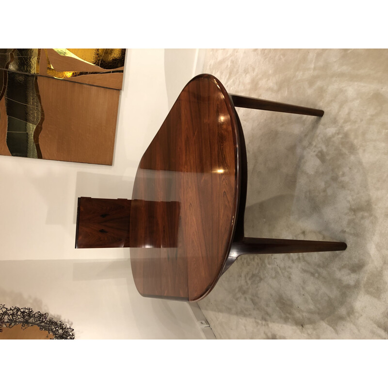 Vintage dining table rosewood Scandinavian 1960s