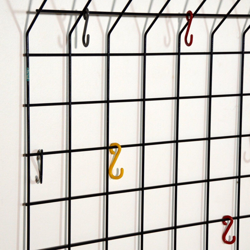 Vintage wire coat rack by Karl Fichtel for Drahtwerke Erlau 1950s