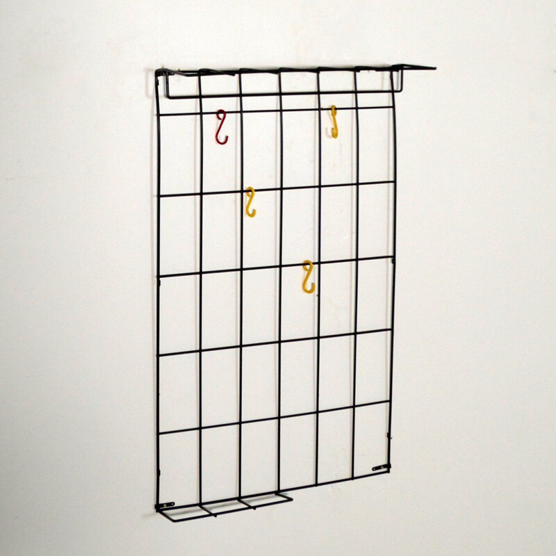 Vintage wire coat rack by Karl Fichtel for Drahtwerke Erlau 1950s