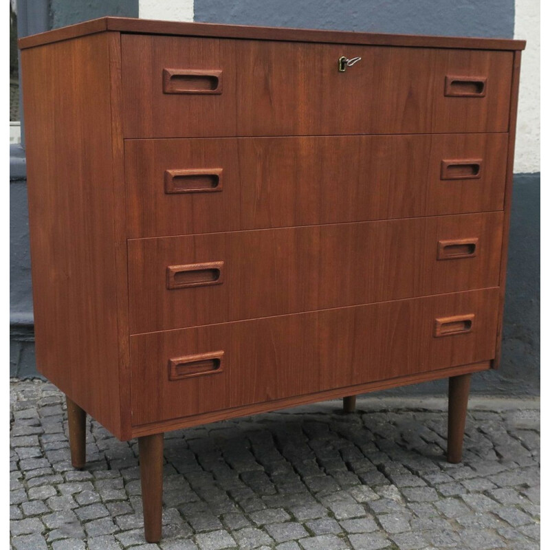 Mid-Century Teak Chest of Drawers Danish 1960s