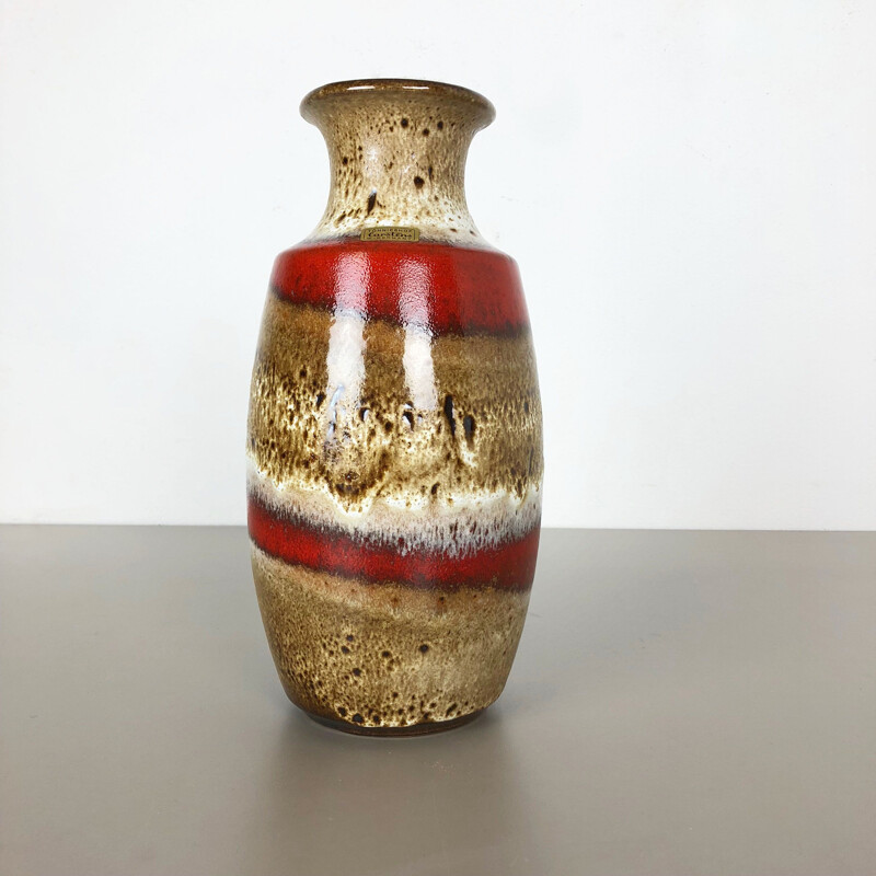 Vintage fat lava ceramic vase by Heinz Siery for Carstens Tönnieshof, Germany 1970