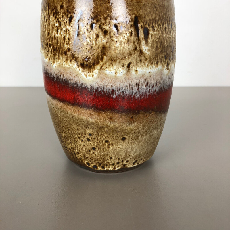 Vintage fat lava ceramic vase by Heinz Siery for Carstens Tönnieshof, Germany 1970