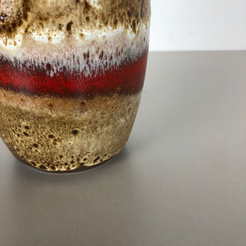 Vintage fat lava Vase aus Keramik von Heinz Siery für Carstens Tönnieshof, Deutschland 1970