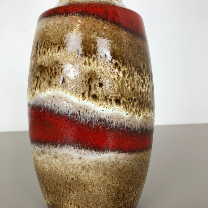 Vintage fat lava ceramic vase by Heinz Siery for Carstens Tönnieshof, Germany 1970