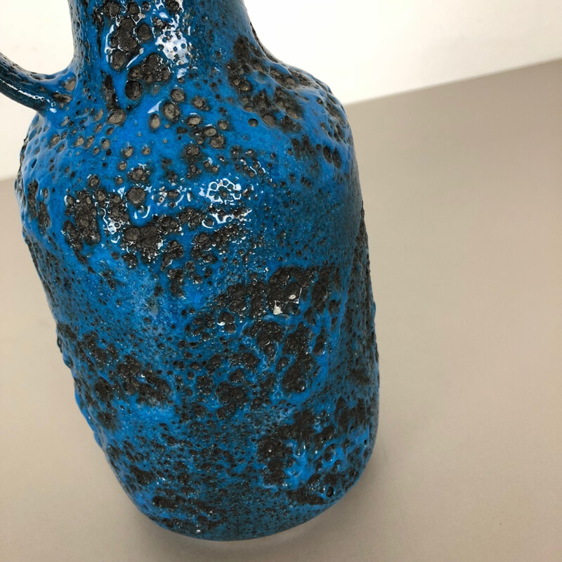 Vintage fat lava ceramic vase from Gräflich Ortenburg, Germany 1950