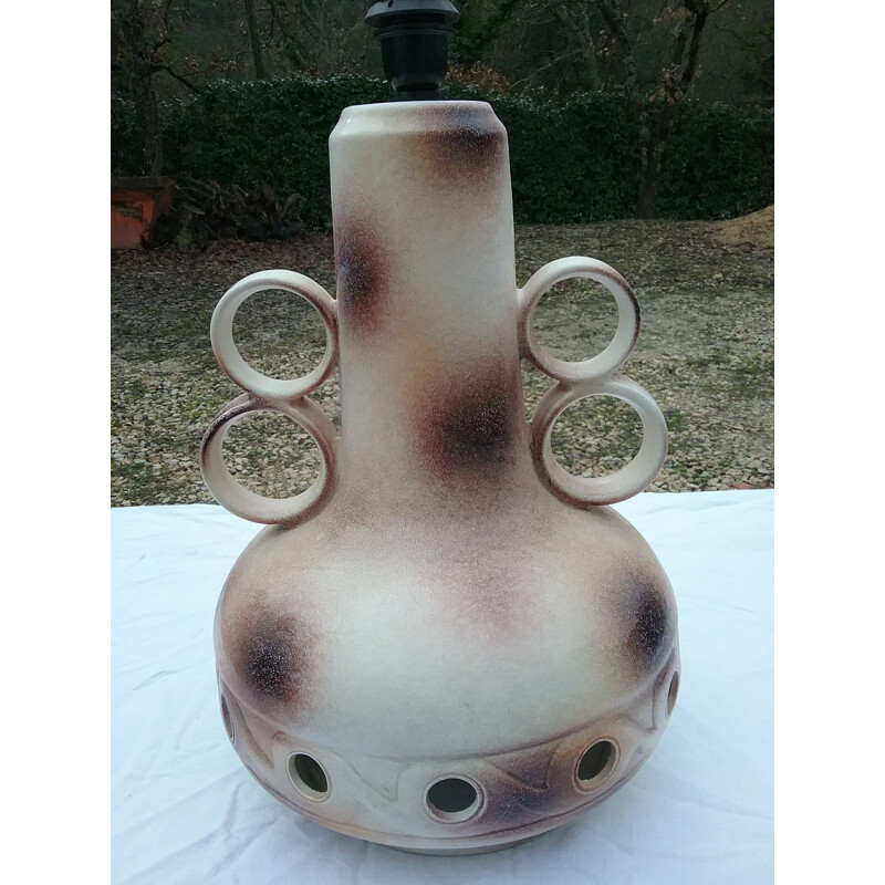 Large vintage ceramic lamp