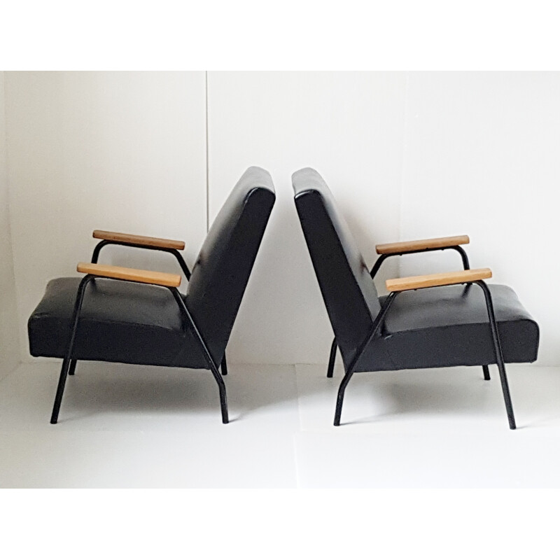 Pair of Meurop "Rio" armchairs, Pierre GUARICHE - 1950s