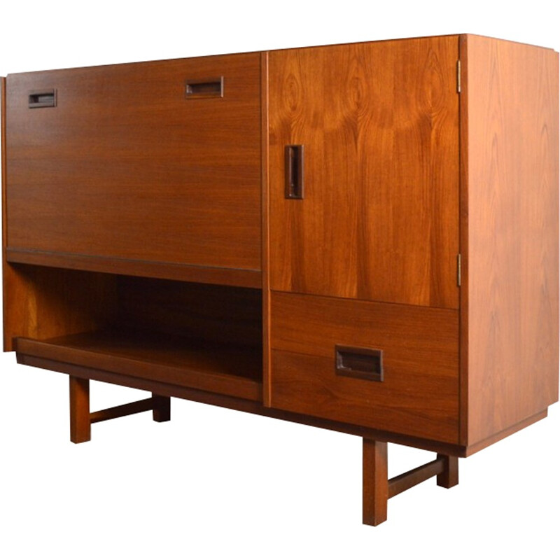 Design  mid-century cabinet in teak - 1950s