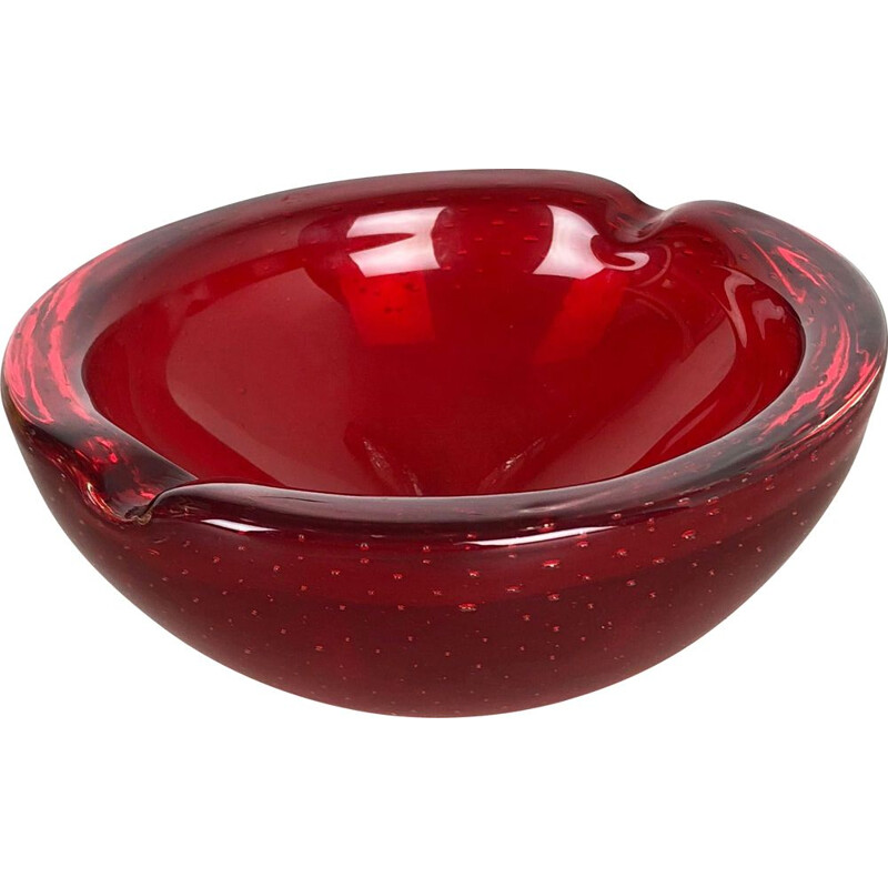 Vintage ashtray in Murano glass Italy 1970s