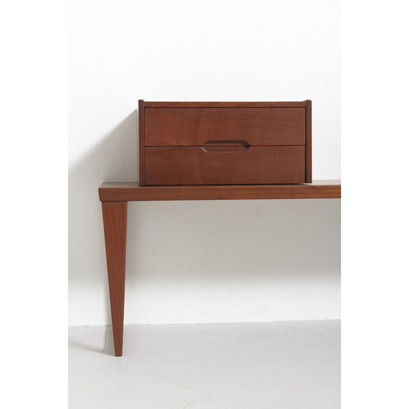 Vintage Chest of Drawers and Mirror by Kai Kristiansen for Aksel Kjersgaard Denmark 1960s