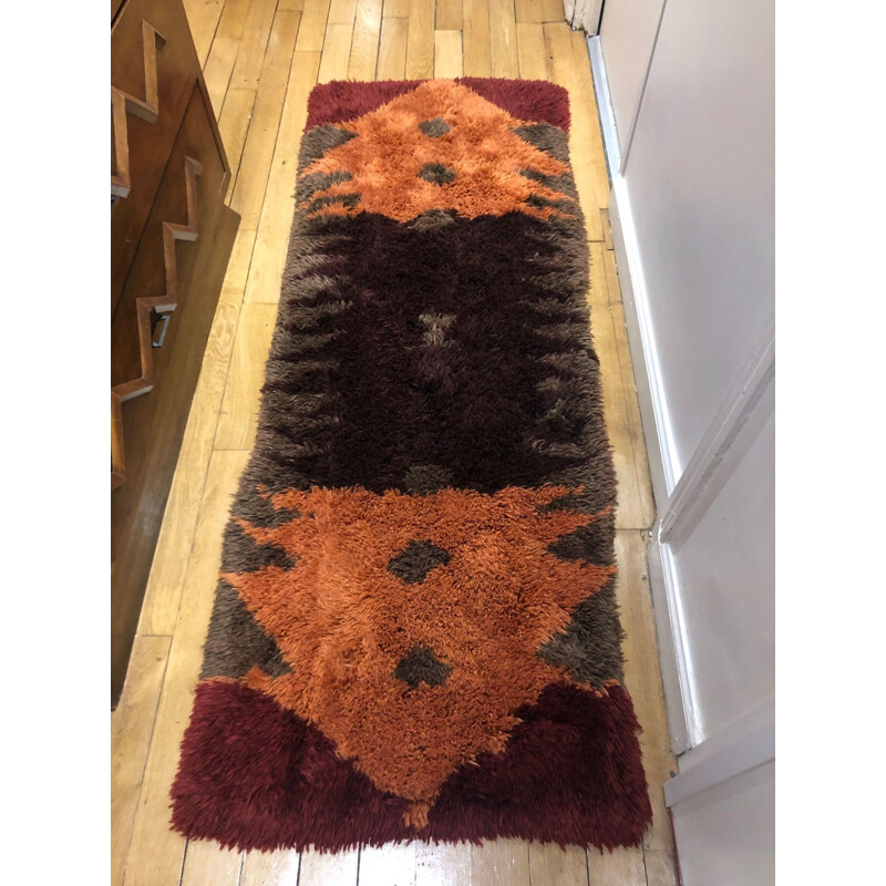 Vintage long pile carpet 1970s