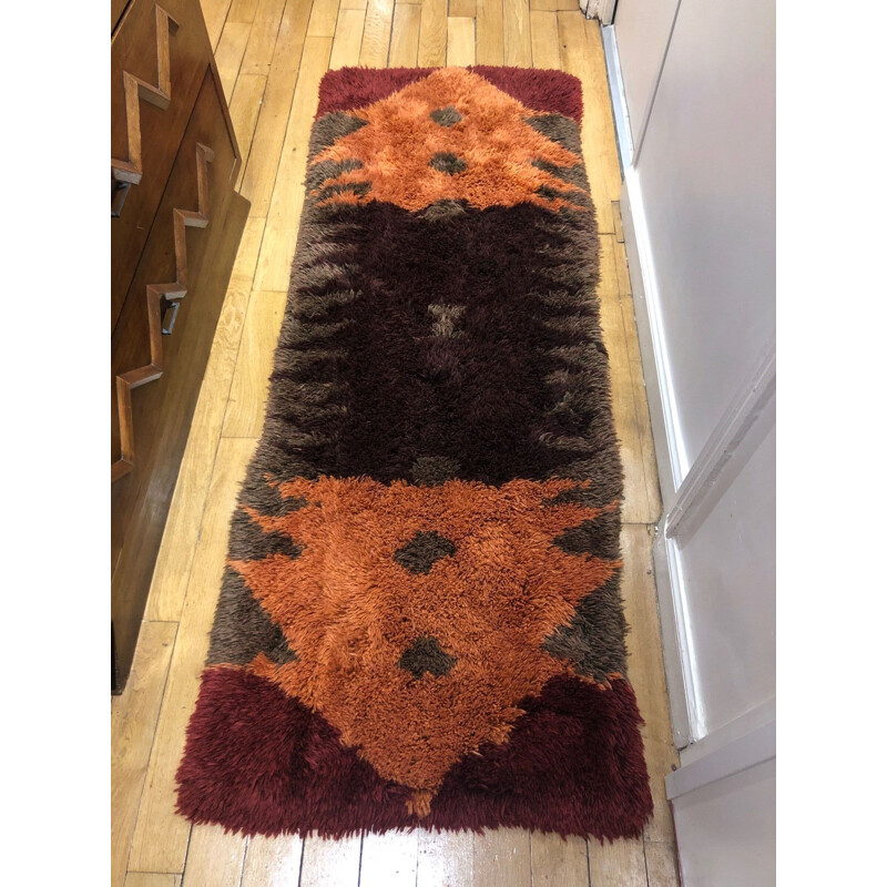 Vintage long pile carpet 1970s