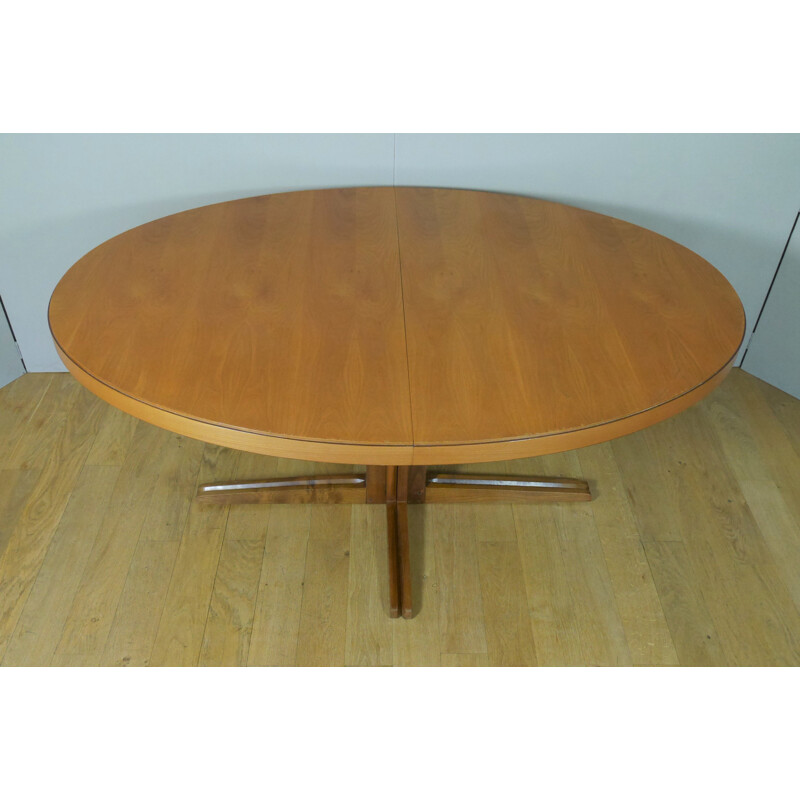 Table de repas vintage ovale extensible Scandinave 1960