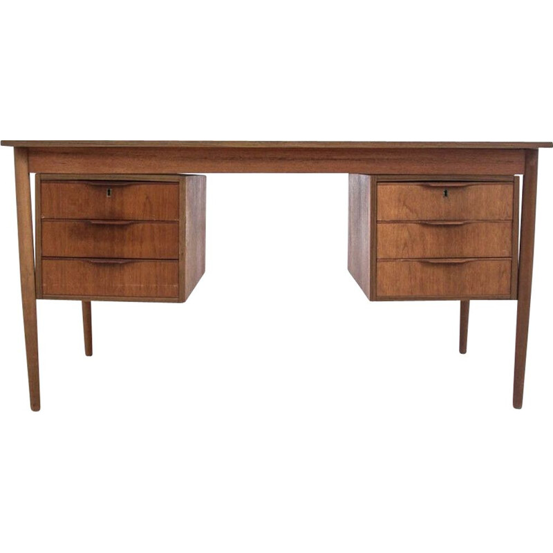 Vintage teak desk Denmark 1960s