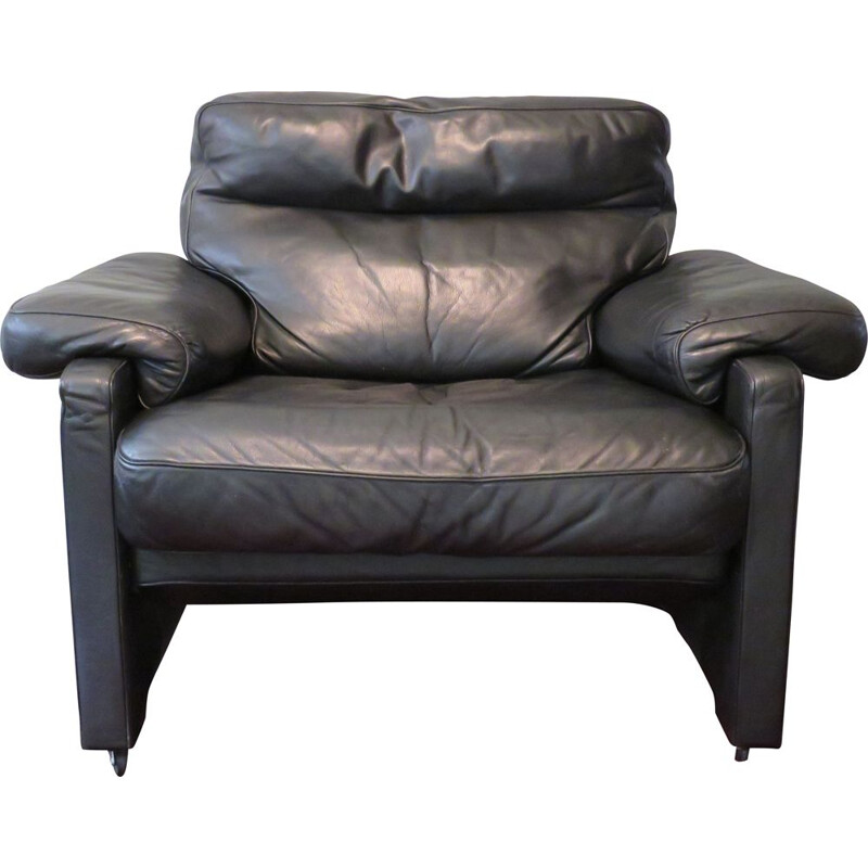 Vintage leather armchair De Sede 1970s