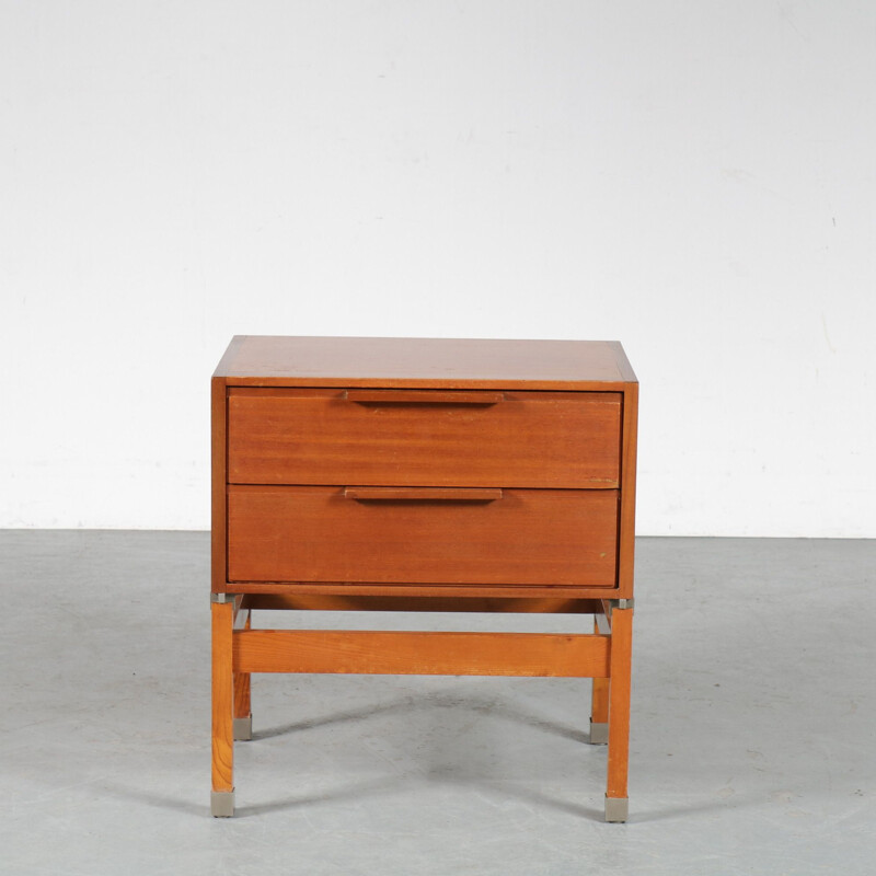 Vintage side table with drawers by Pieter de Bruyne for AL Meubel, Belgium 1959