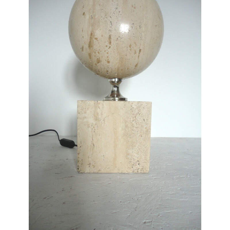 Travertine lamp, Philippe Barbier - 70