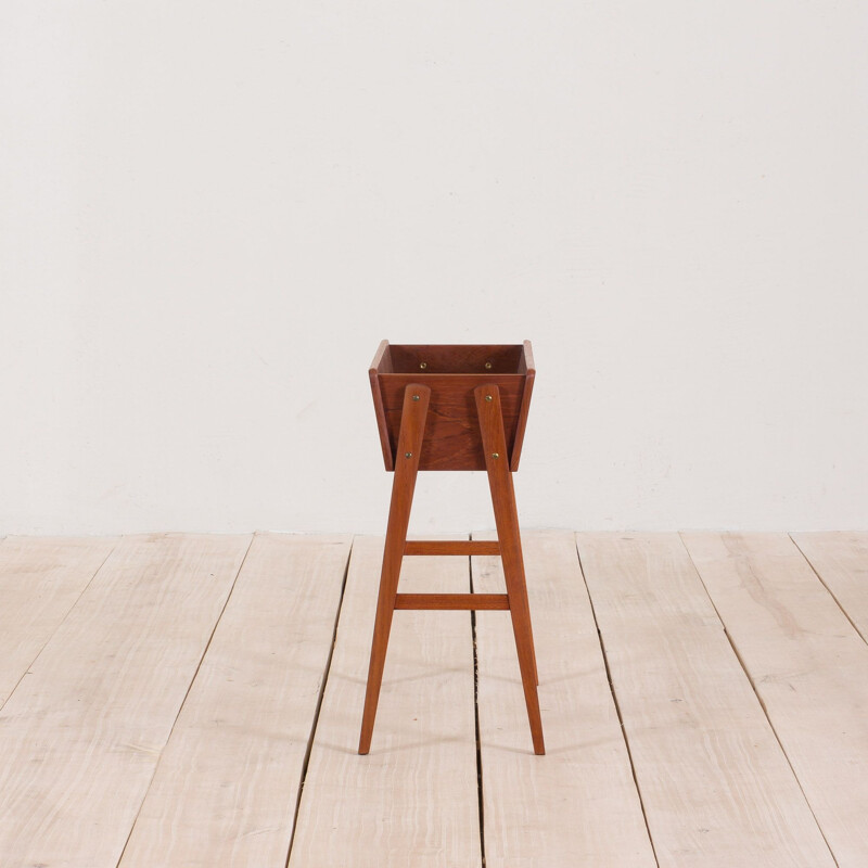 Mid century modern teak planter Danish 1960s