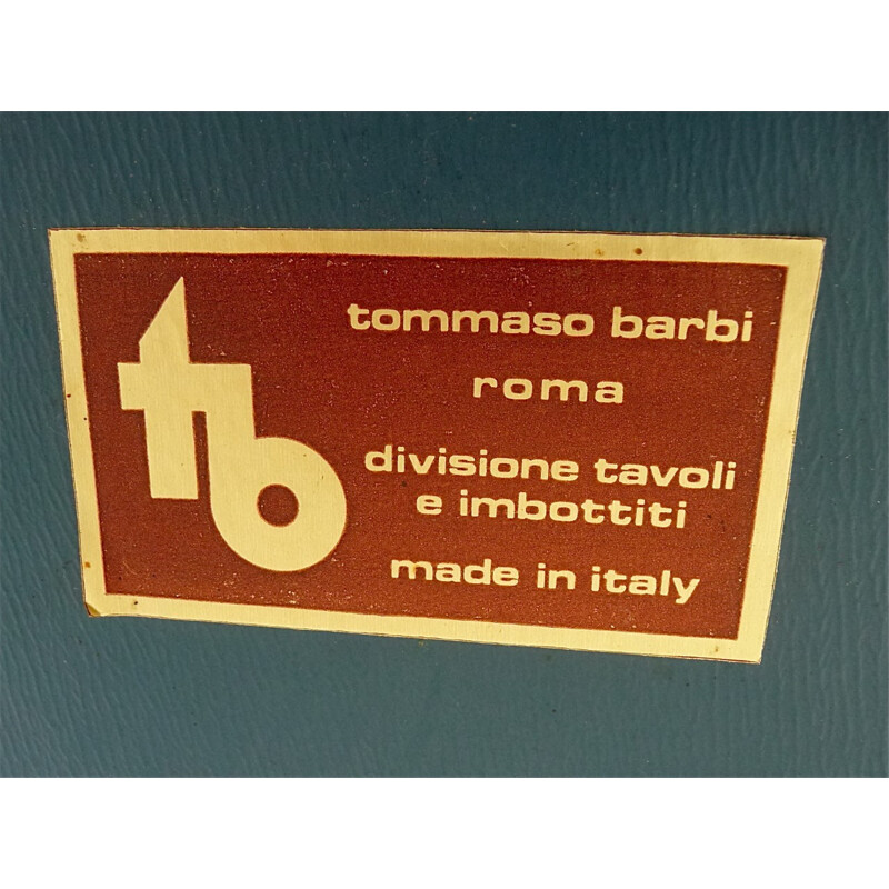 Mesa de centro de cerámica vintage de Tommaso Barbi, Italia 1960