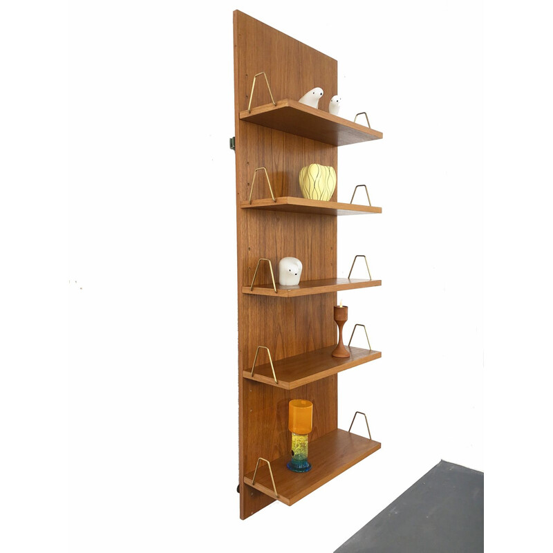 Mid-Century Teak Wall Shelf by Günter Renkel for Rego Mobile Germany 1960s