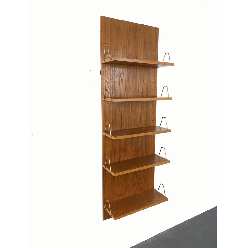 Mid-Century Teak Wall Shelf by Günter Renkel for Rego Mobile Germany 1960s