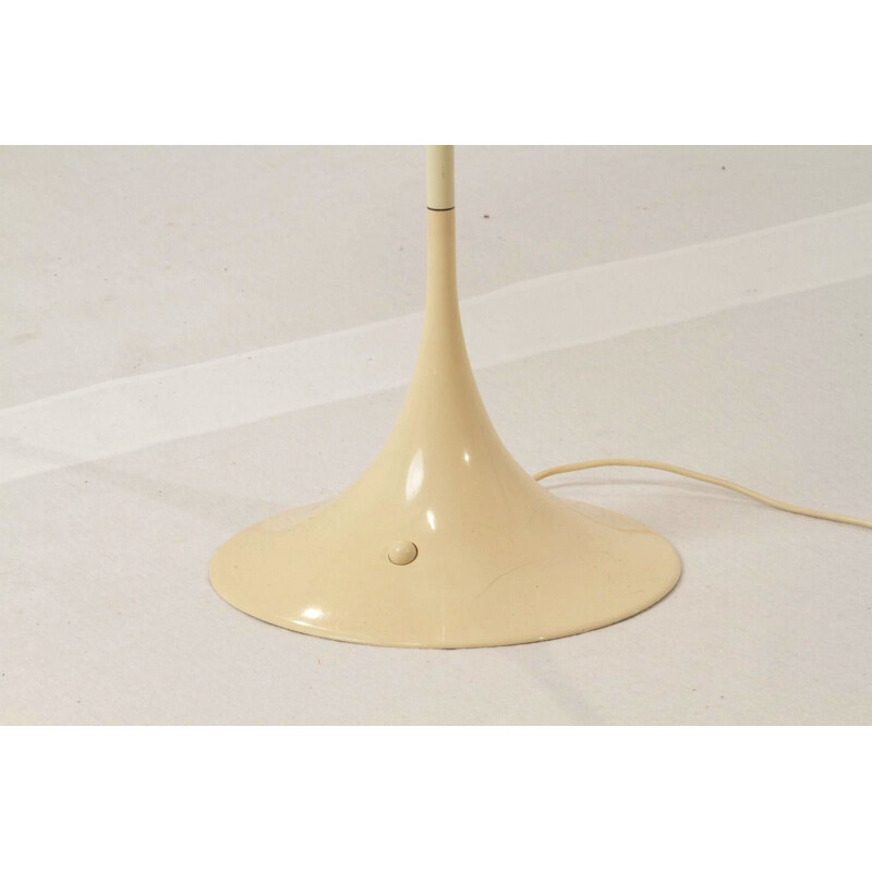 Louis Poulsen "Panthella" Scandinavian white floor lamp in acylic, Verner PANTON - 1970s