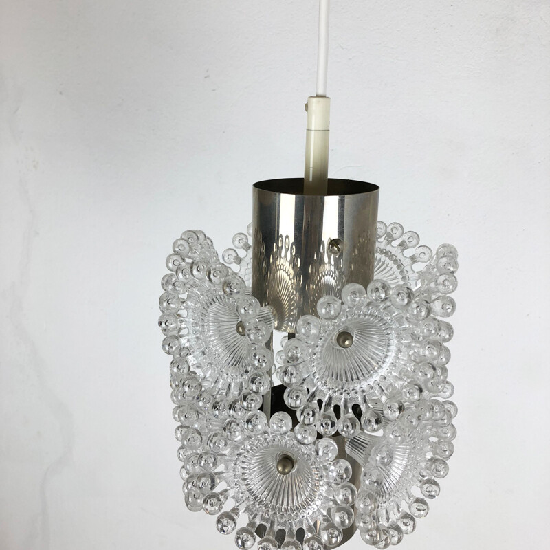 Vintage Modernist Dandelion Space Age hanging Light by Sölken Lights Germany 1970s