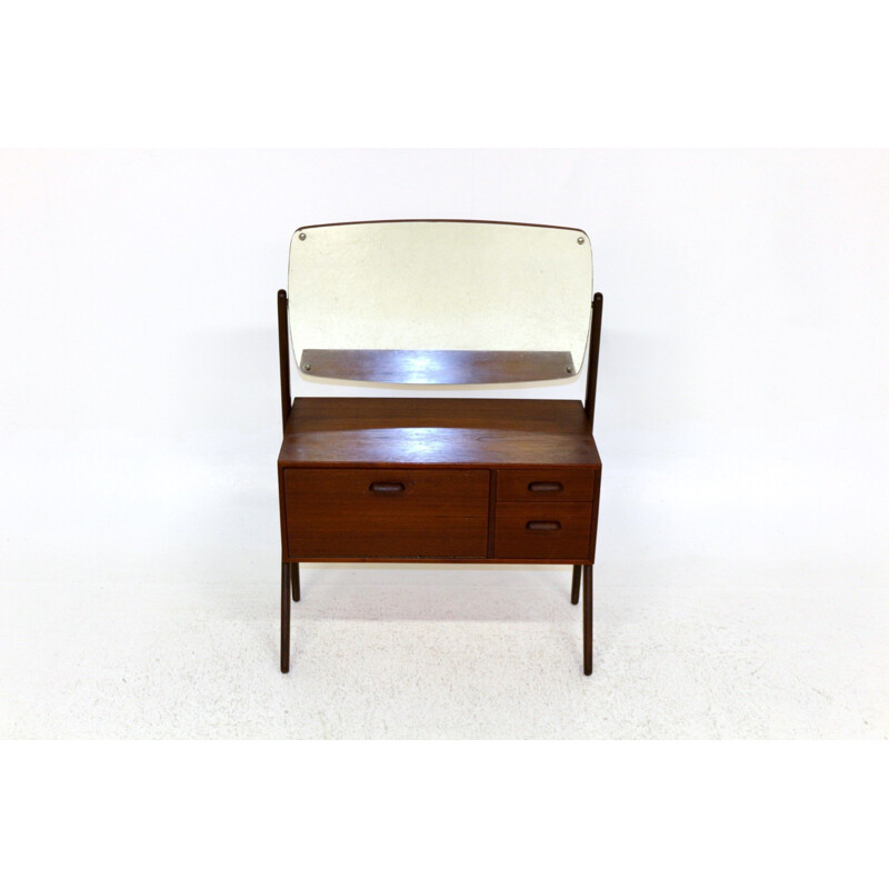 Vintage teak vanity cabinet Denmark 1960s