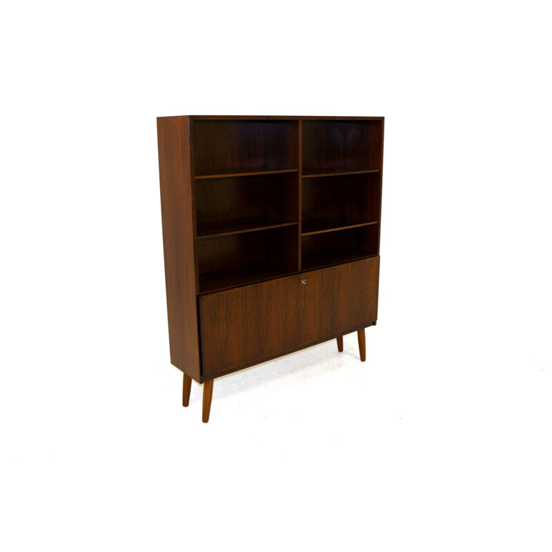 Vintage rosewood bookcase Omann jun mobelfabrik Denmark 1960s