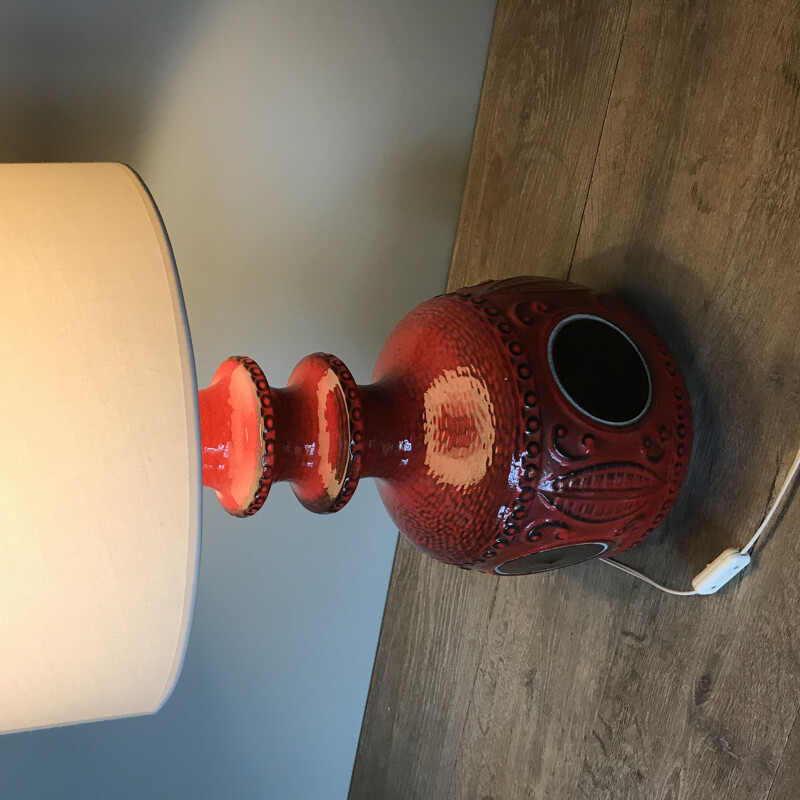 Vintage ceramic table lamp 1970s