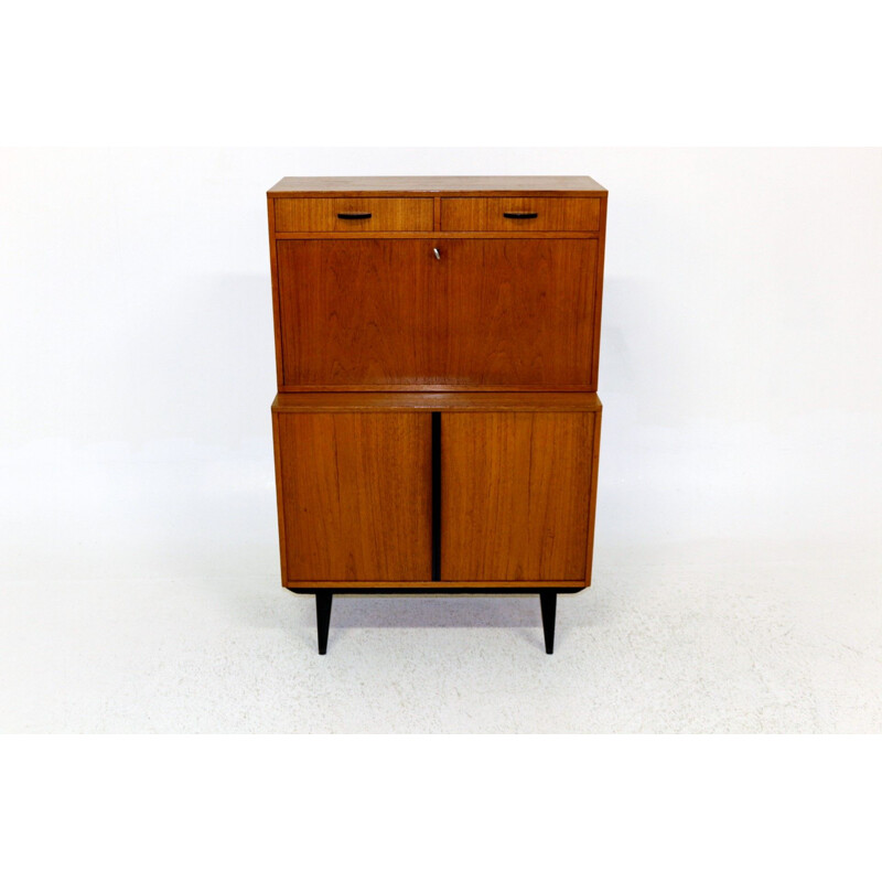 Vintage teak secretary Bräntorp Sweden 1950s