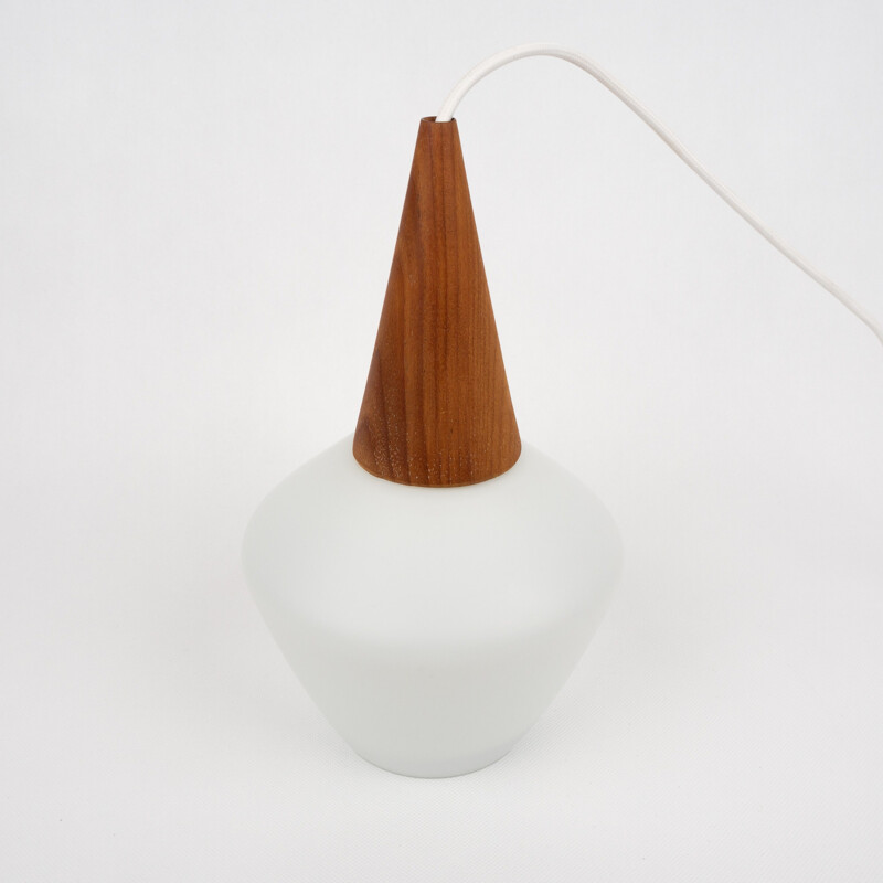 Vintage pendant lamp by Ejnar B. Mielby Lyfa Danish 1960s