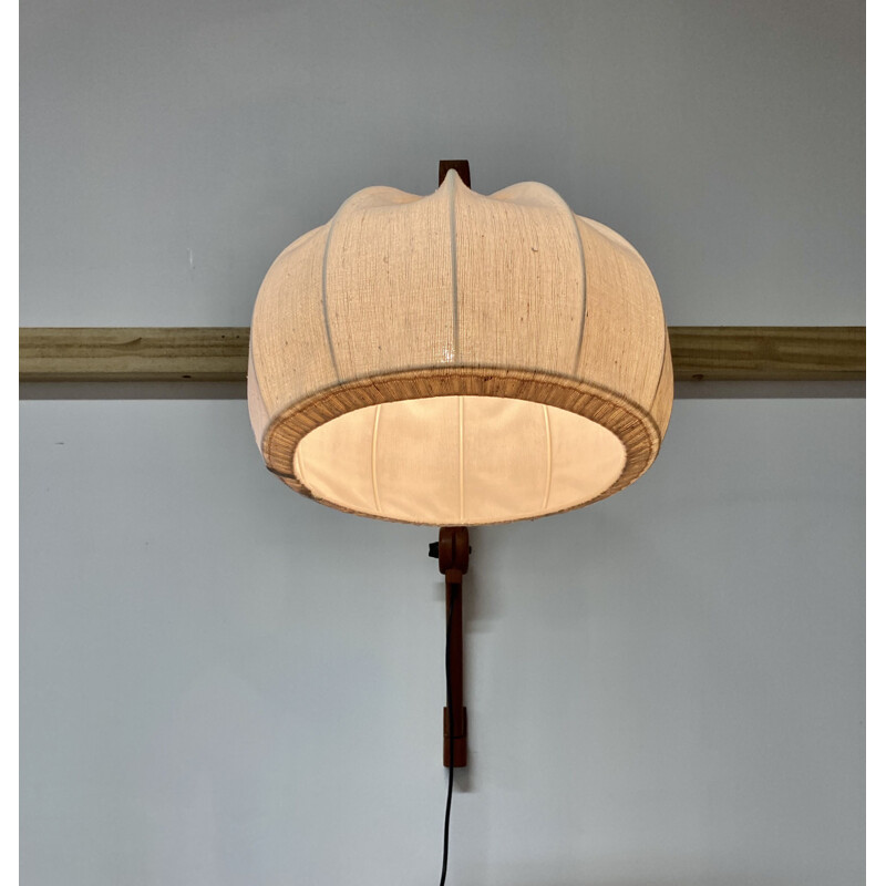 Large vintage modulated wall light Scandinavian 1960s