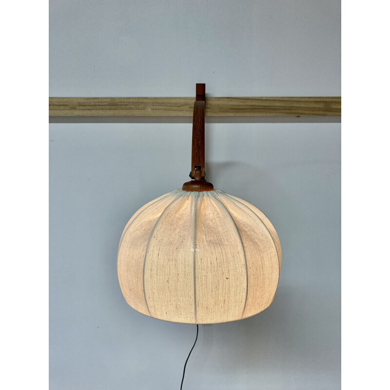 Large vintage modulated wall light Scandinavian 1960s