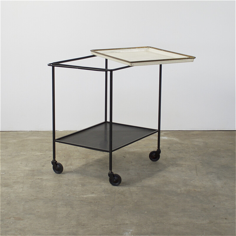 Pilastro dessert trolley in metal, Tjerk REIJENGA - 1950s