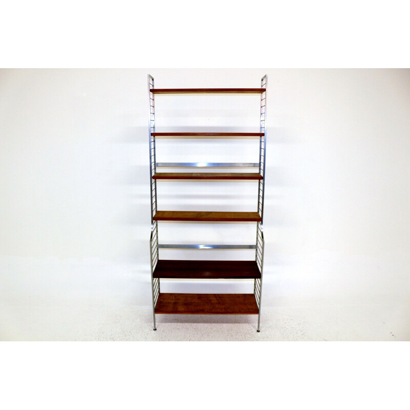 Vintage teak bookcase by nisse strinning Suède 1960s